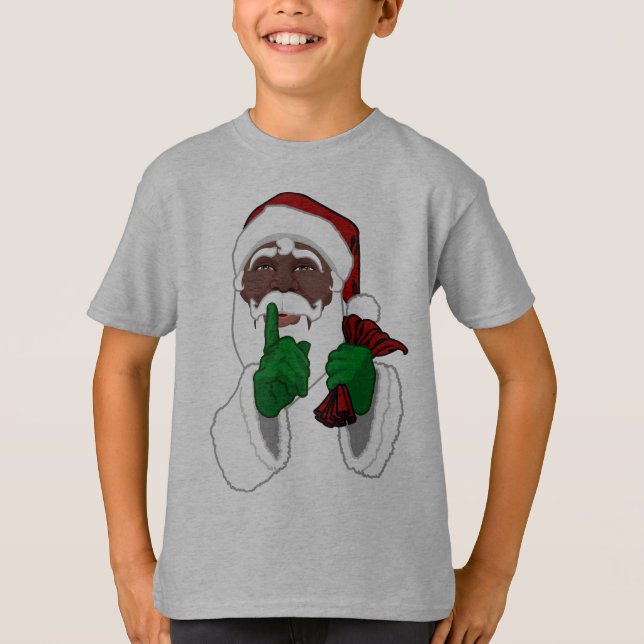 Camisas Papais noeis africanas com Papais noeis pr (Frente)