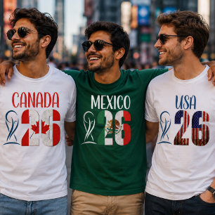 Camisas Personalizadas com Bandeira do País 2026 P
