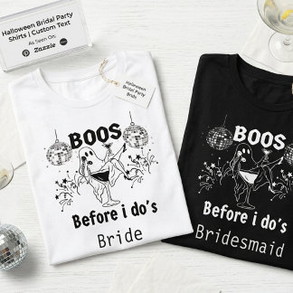 Camisas personalizadas de solteira de Halloween, f