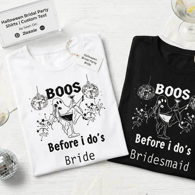 Camisas personalizadas de solteira de Halloween, f (Criador carregado)