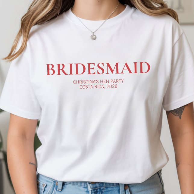 Camisas Personalizadas para a Equipe da Noiva para (Bachelorette party shirt, Bride team matching shirt, Bridesmaid proposal gift)