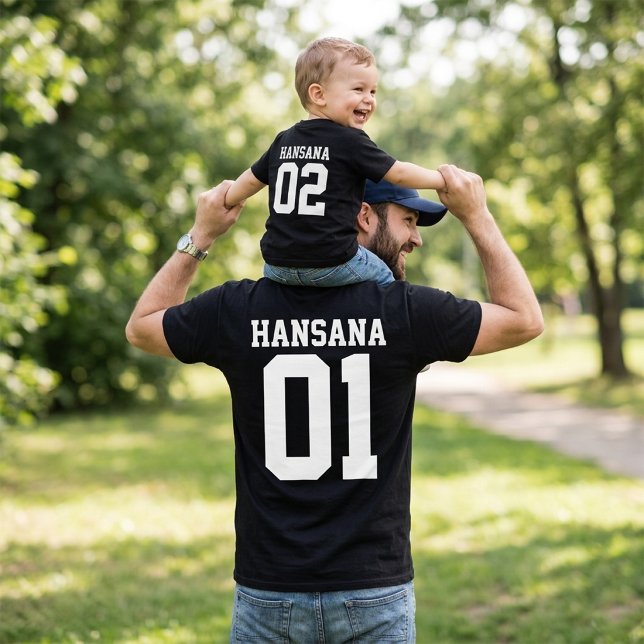 Camisas Personalizadas para Papai e Bebê - Combina (Custom Dad and Baby Shirts - Matching
)