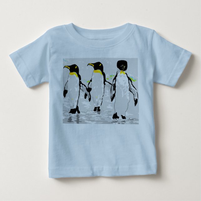 Camisas Pinguins de Bebê (Frente)