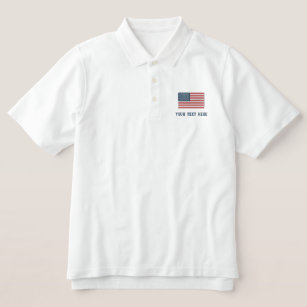 Camisas polo de logotipo americanas bordadas sob b