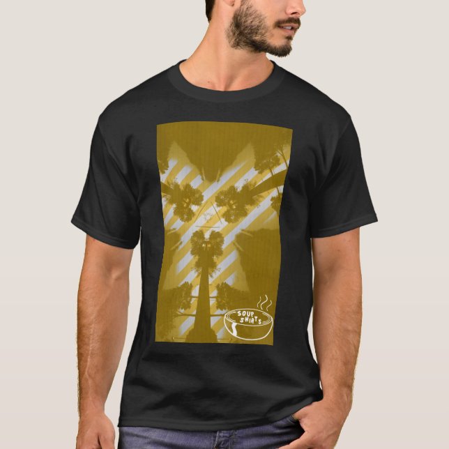 Camisas Pretas Tri Trees (Amarelo) (Frente)
