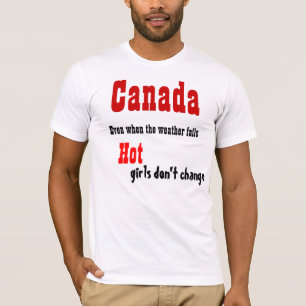 Camisas quentes canadenses