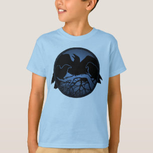 Camisas Raven de Criança Camisas Raven Crow Art Ki