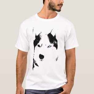 Camisas roncas do rouco do cão de trenó do lobo