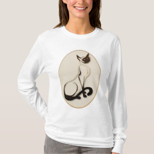 Camisas Siamese de assento do gatinho
