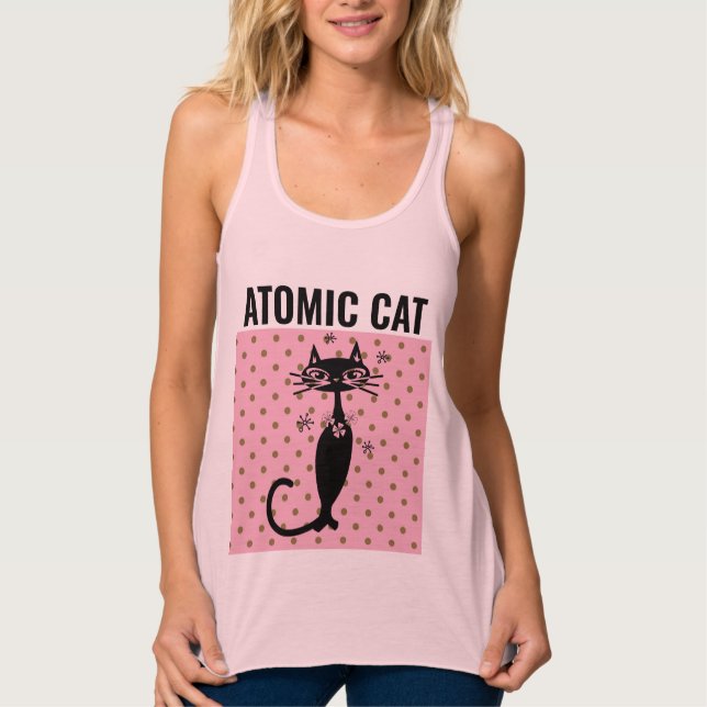 CAMISAS T-SHIRTS DA ATOMIC CAT RETRO DE 1950 (Frente)