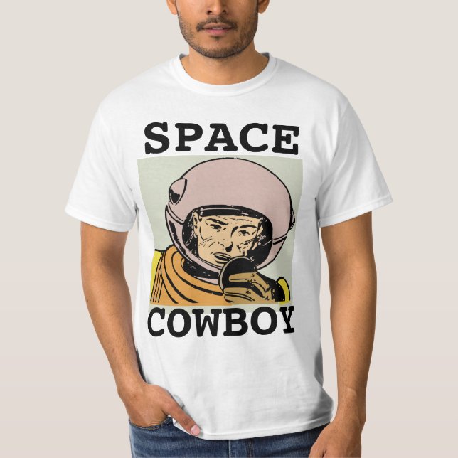CAMISAS T-SHIRTS DOS HOMENS DO SPACE COWBOY (Frente)