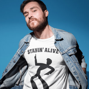 CAMISAS VINTAGE DOS ANOS 70 STAYIN 'ALIVE