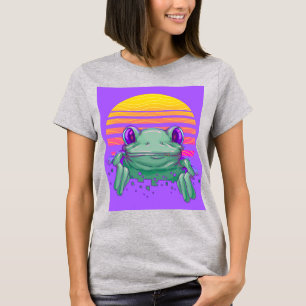 Camisas Vintage engraçadas do sapo