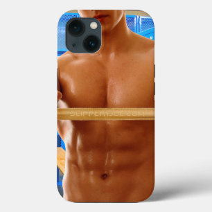 CamisaSlipperyJoe do homem musculoso sem abs peito