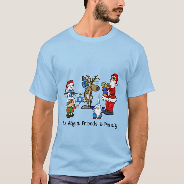 Camiseiros Chrismukkah e Camiseta Familiar (Frente)