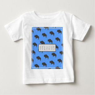 Camiseta З de Bison da Bielorrússia у б р Б е а р л у с ь e