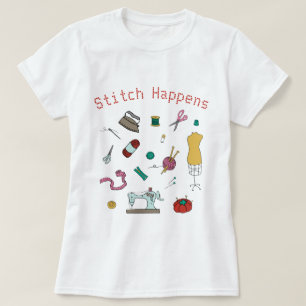 Camiseta С personalizado costura e ferramentas de artesanat