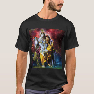 Camiseta ॐ divino clássico do amor de Radha-Krsna