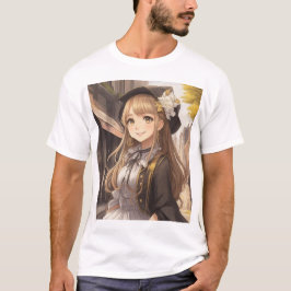 CAMISETA かわいい女の子のイラスト