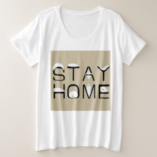 CAMISETA アザラシと一緒に家にいよう(STAY HOME WITH SEAL)