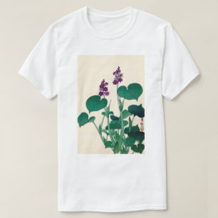 Camiseta ギ ボ の 花, 古 Purlowering Hosta, Ohara Koson