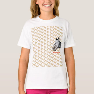 CAMISETA ケイメイ牧場　グラマーちゃん　ワンポイント＆顔出し