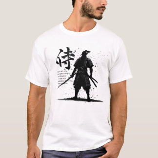 CAMISETA サムライ水墨画風