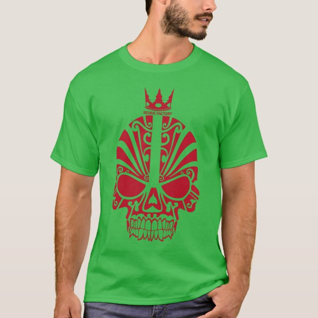 CAMISETA スカル（赤） (Frente)