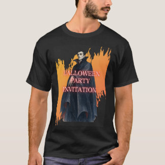 CAMISETA ドラキュラ伯爵のハロウィンパーティー招待