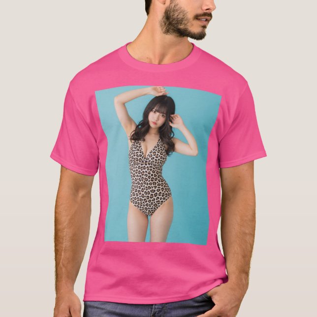 CAMISETA ヒョウ柄水着の女性 (Frente)