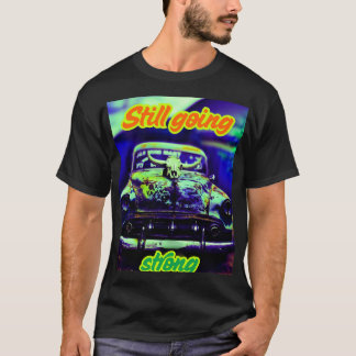 CAMISETA レトロカーアートTシャツ