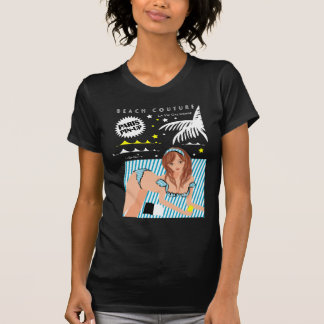 CAMISETA レトロピンナップ トロピカルビーチ