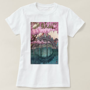 Camiseta 亀戸天神, ponte de Kameido, Hiroshi Yoshida, W