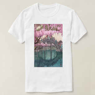 Camiseta 亀戸天神, ponte de Kameido, Hiroshi Yoshida, W