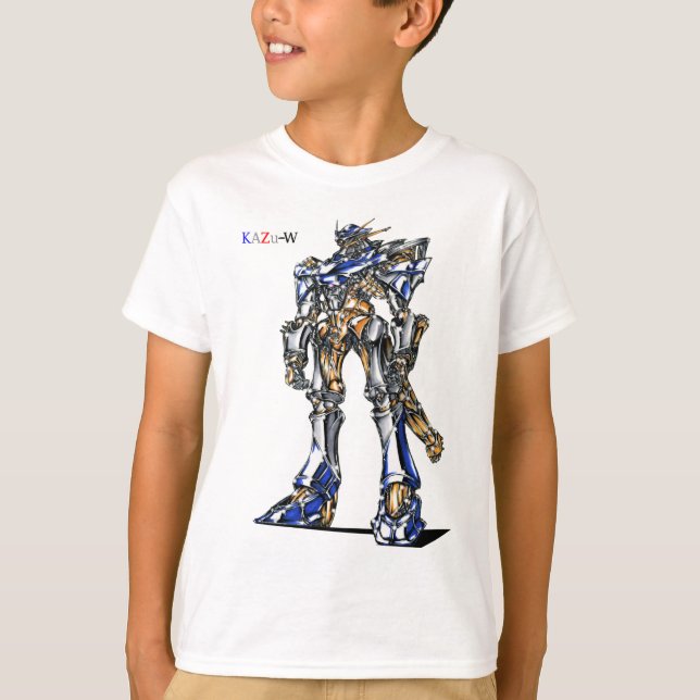 CAMISETA 作品番号00009　「有機的細部のロボット」 (Frente)