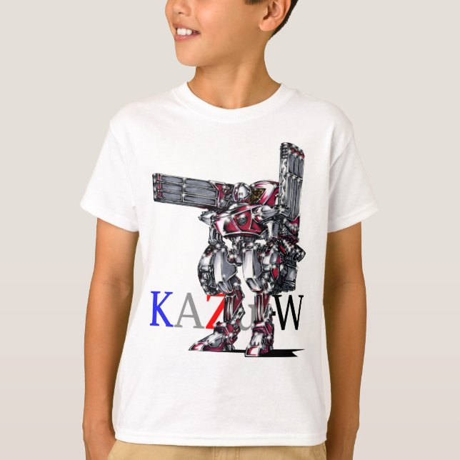 CAMISETA 作品番号00010　「高出力荷粒子砲3連装2基装備の砲兵機」 (Frente)