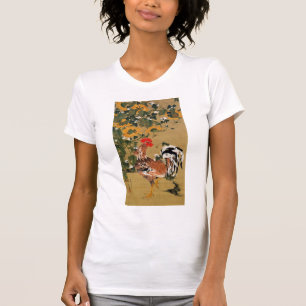 CAMISETA 動 植 綵 絵(5)向 日 葵 雄 鶏 図 , 伊 