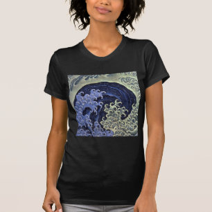 Camiseta 北斎の波, onda de Hokusai do 北斎, Hokusai