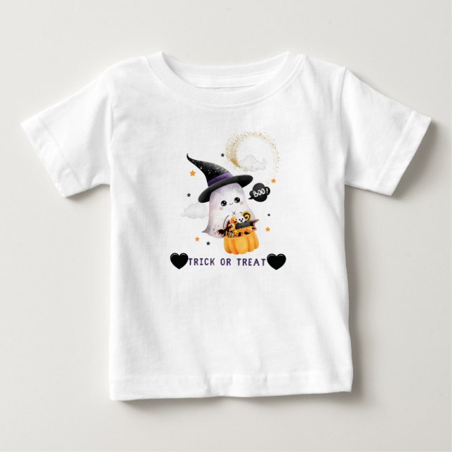 Camiseta 可愛いハロウィーンTシャツTrick or treet (Frente)