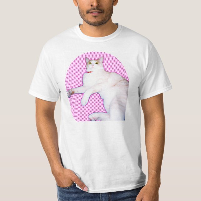Camiseta 可愛い猫[a cat 'kawaii'] (Frente)