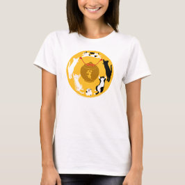 CAMISETA 御守六猫 Tシャツ レディース