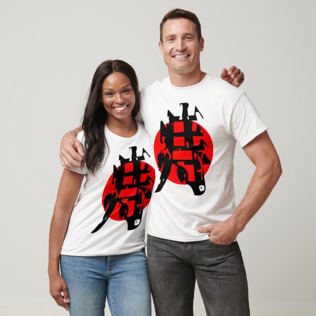 CAMISETA 日本伝統漢字 (Unissex)
