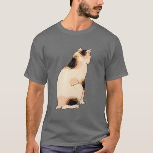 Camiseta 日本猫, gato japonês do 国芳, Kuniyoshi, Uki