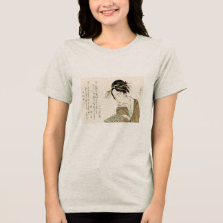 CAMISETA 浮世絵・女性 己未美人合之内 浄瑠璃本