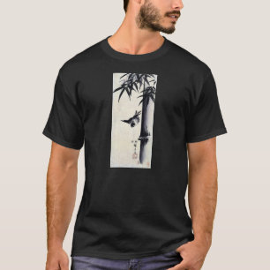 Camiseta 竹に雀, bambu do 歌川広重 & pardal, Hiroshi