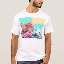 Camiseta 色_波_The Great Wave…color トートバッグ