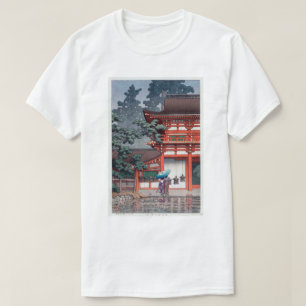 Camiseta 雨の春日大社, santuário de Kasuga do 川瀬