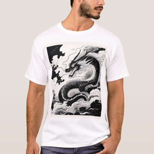 CAMISETA 龍の神聖な力 (Frente)