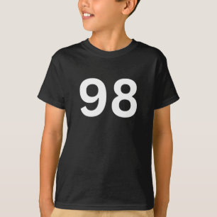 Camiseta 00398 Número 98 Noventa e oito W