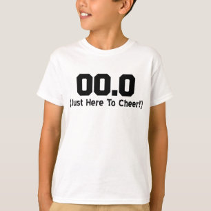 Camiseta 00,0 Apenas aqui a espectador Running do elogio